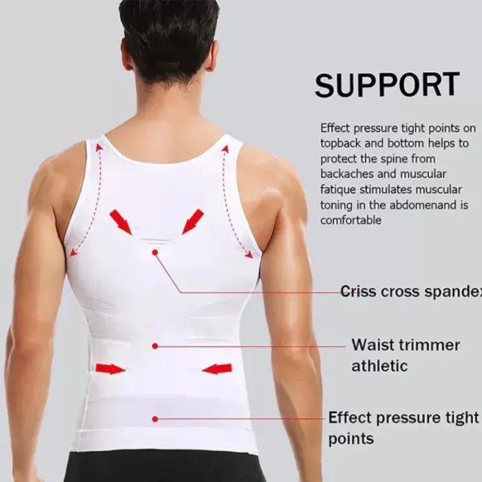 Men’s Slimming Compression Tank - Hemisphere | Balance Your Life