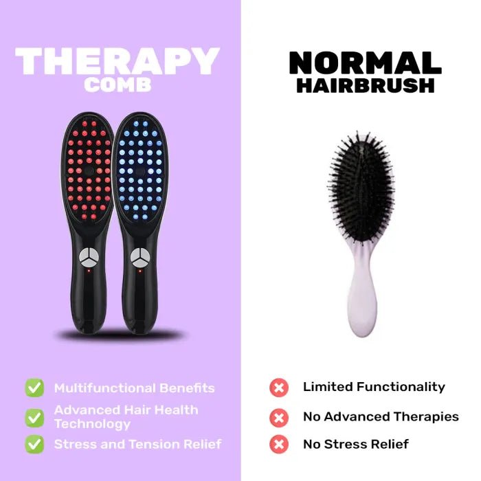 Rechargeable LED Comb For Hair Therapy & Growth - Hemisphere | Balance Your Life