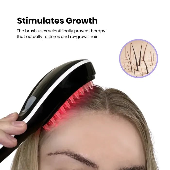 Rechargeable LED Comb For Hair Therapy & Growth - Hemisphere | Balance Your Life